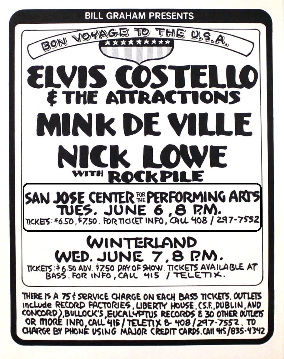 Bon Voyage to the U.S.A. Elvis Costello & The Attractions, Mink De