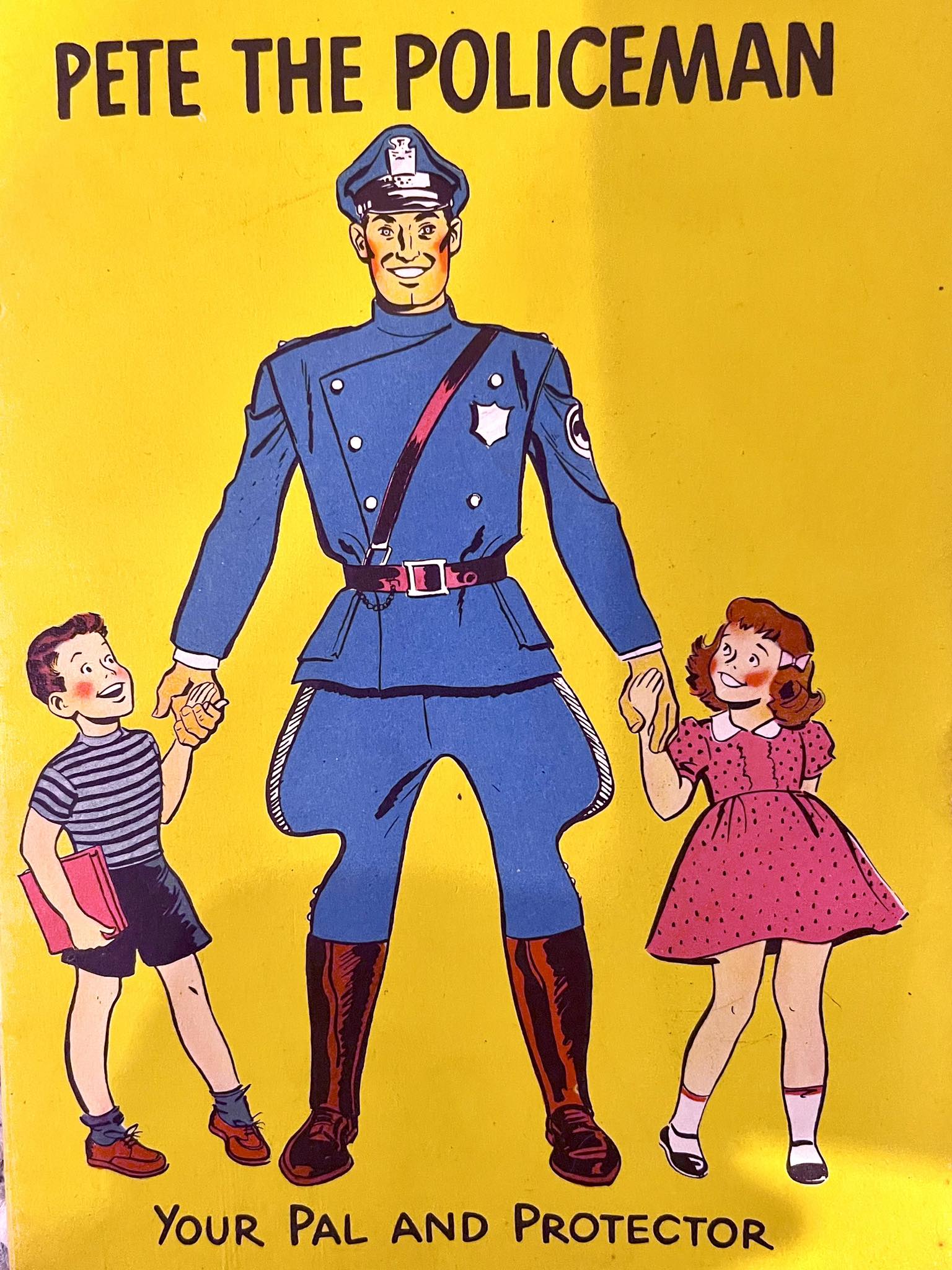 Vintage Pete the Policeman pamphlet from 1954