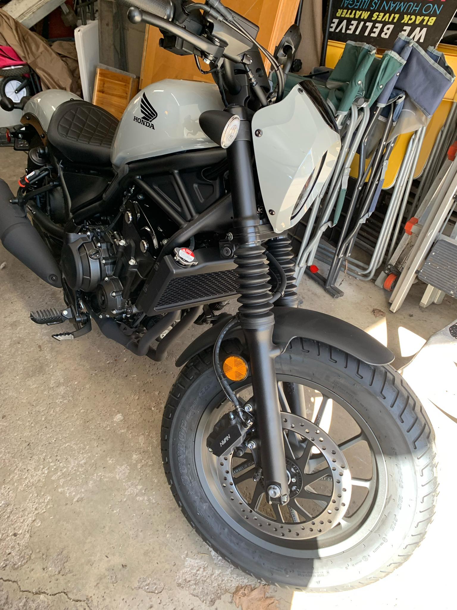 2017-2024 Honda Rebel 300 500 CMX300 CMX500 HONDA OEM Handlebar | 53100-K87-A00 | Black | Steel
