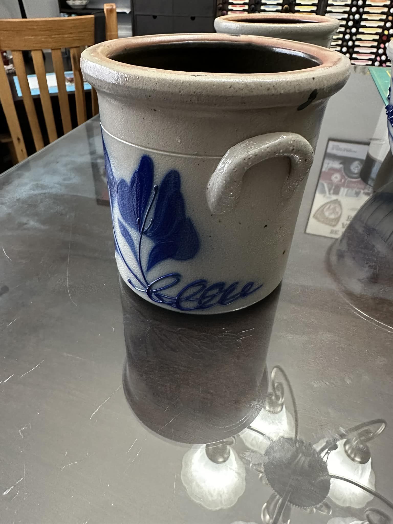 Salmon Falls Stoneware crock for sale display picture 1