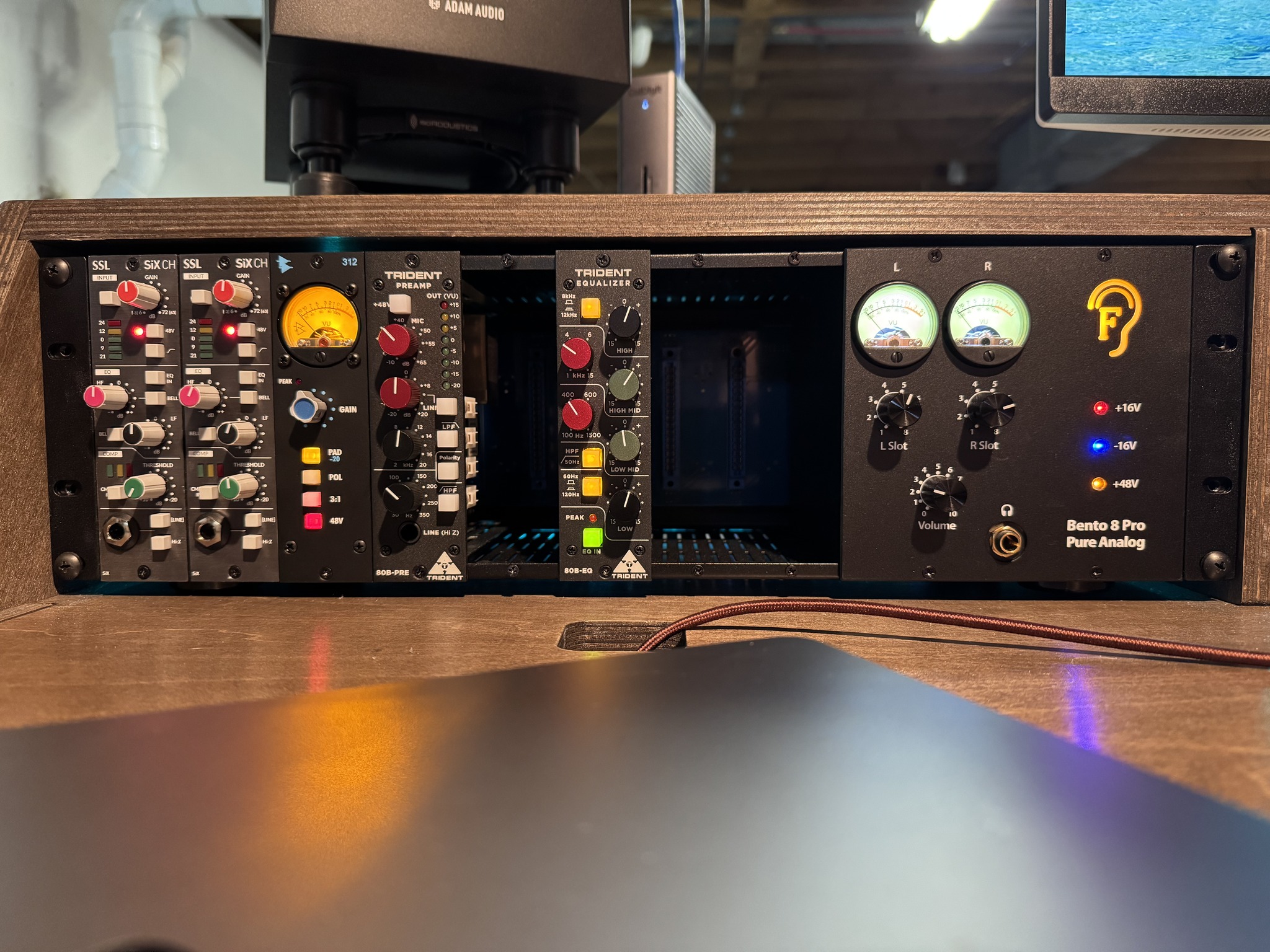 Home studio equipment setup and control room build