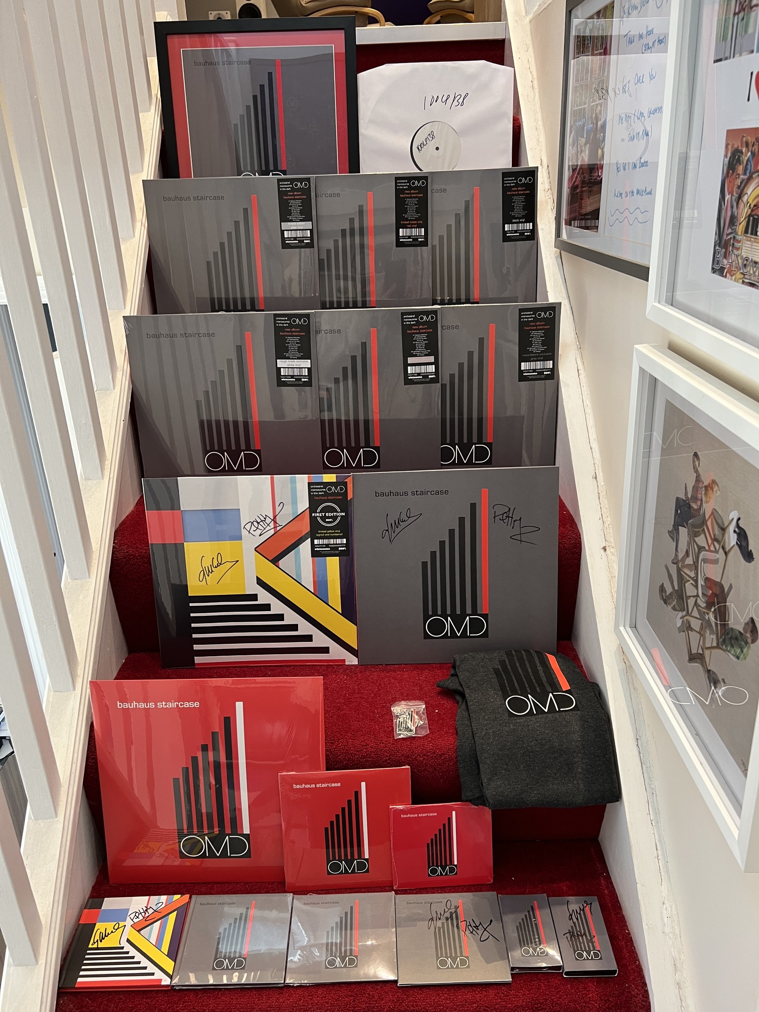 Bauhaus staircase collection with various OMD items