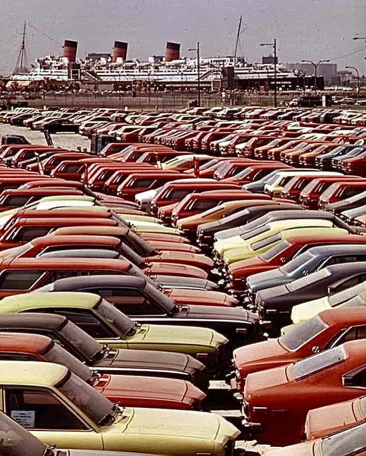 1972 Mazda RX2s, RX3s, Cosmos, & 808s at Port of Long Beach