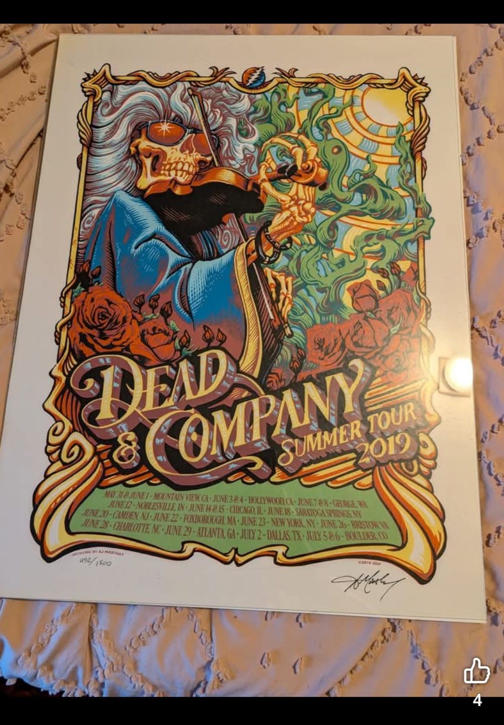 Dead and Co Summer 19 poster, excellent condition! 70 +10 ships ❤️