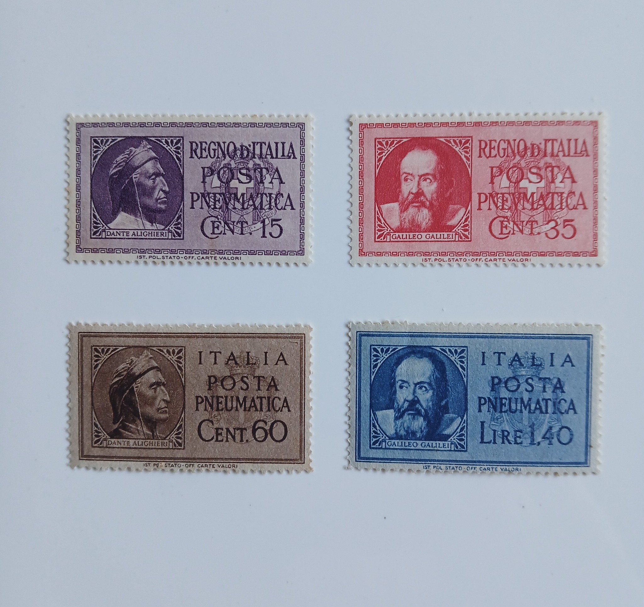 1933 Italy zeppelin airmail postage stamps