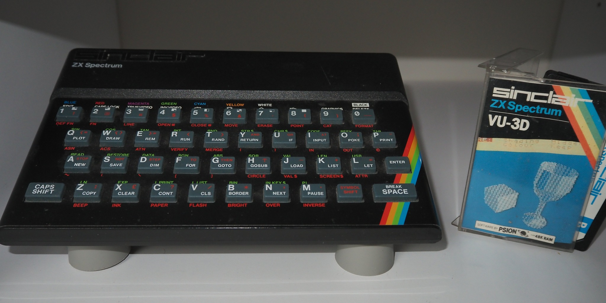 Vintage ZX Spectrum on display