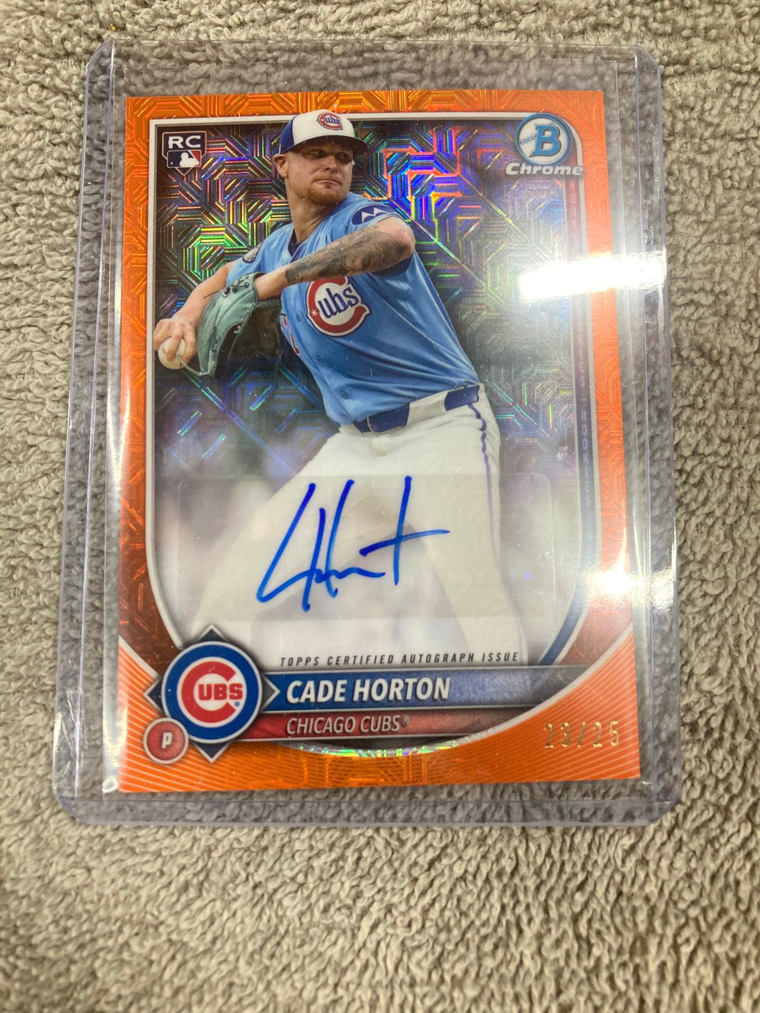 Cade Horton auto baseball card for sale