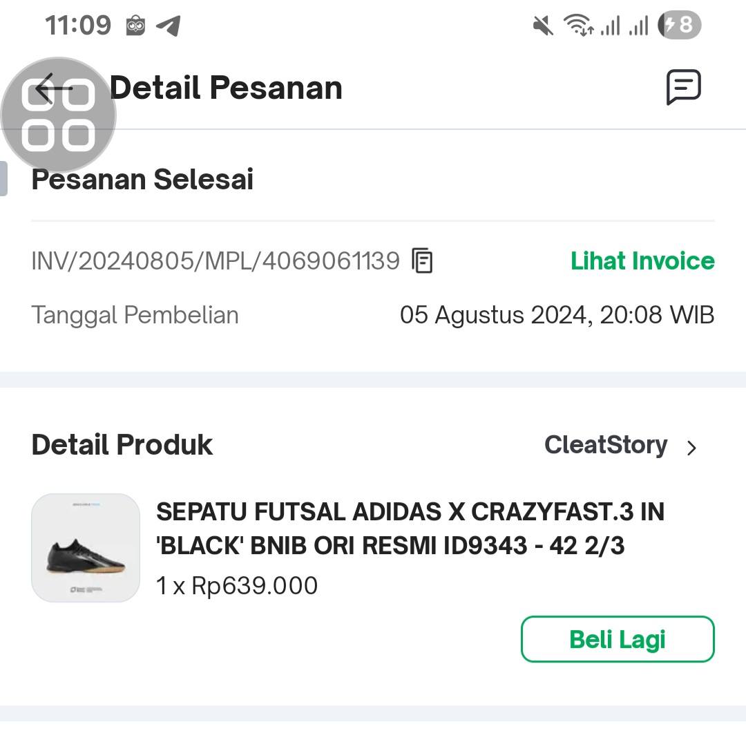 Dijual sepatu futsal adidas crazyfast | Facebook