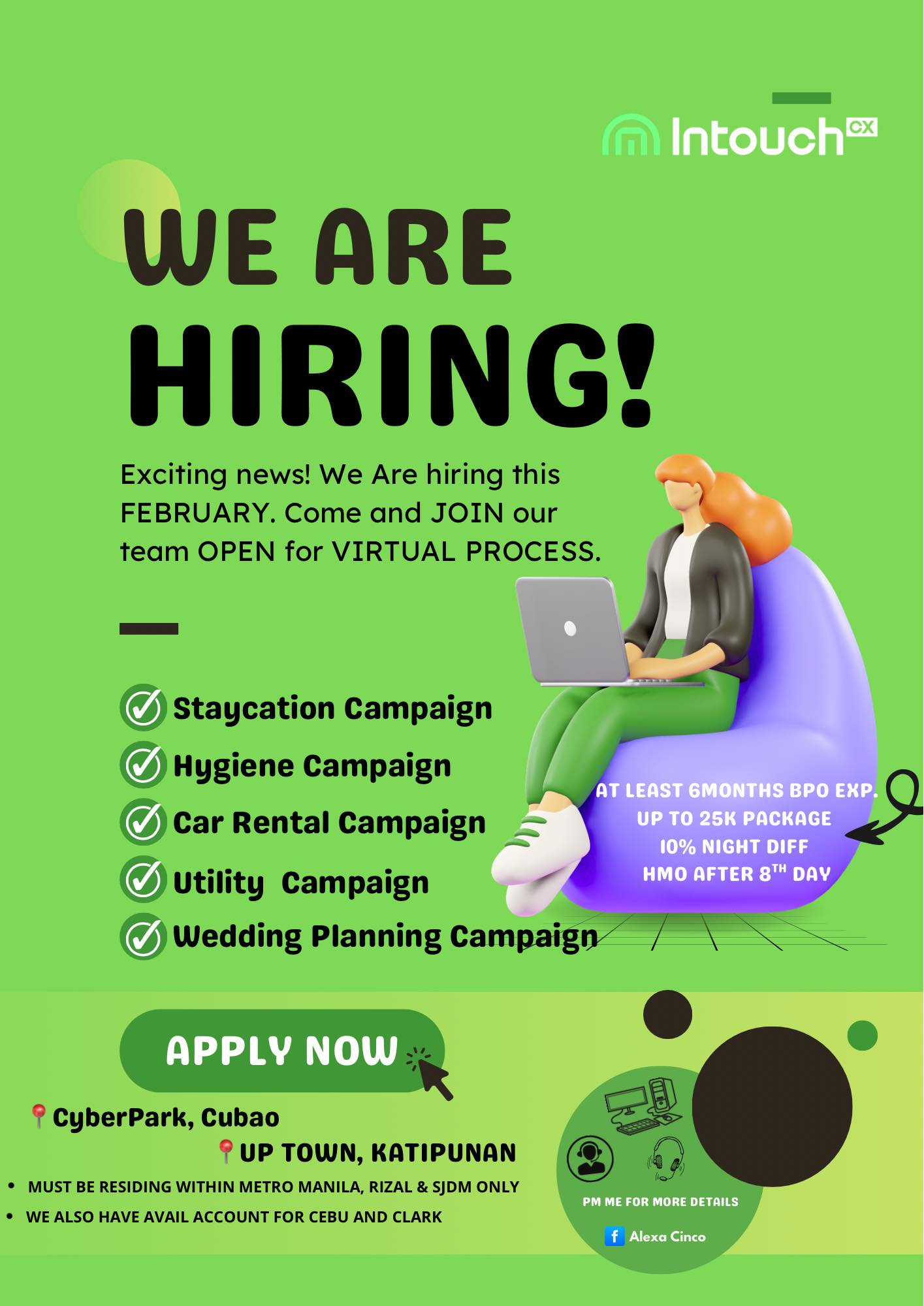 BPO CALL CENTER OPENINGS | 𝐖𝐄 𝐀𝐑𝐄 𝐇𝐈𝐑𝐈𝐍𝐆‼️‼️ | Facebook