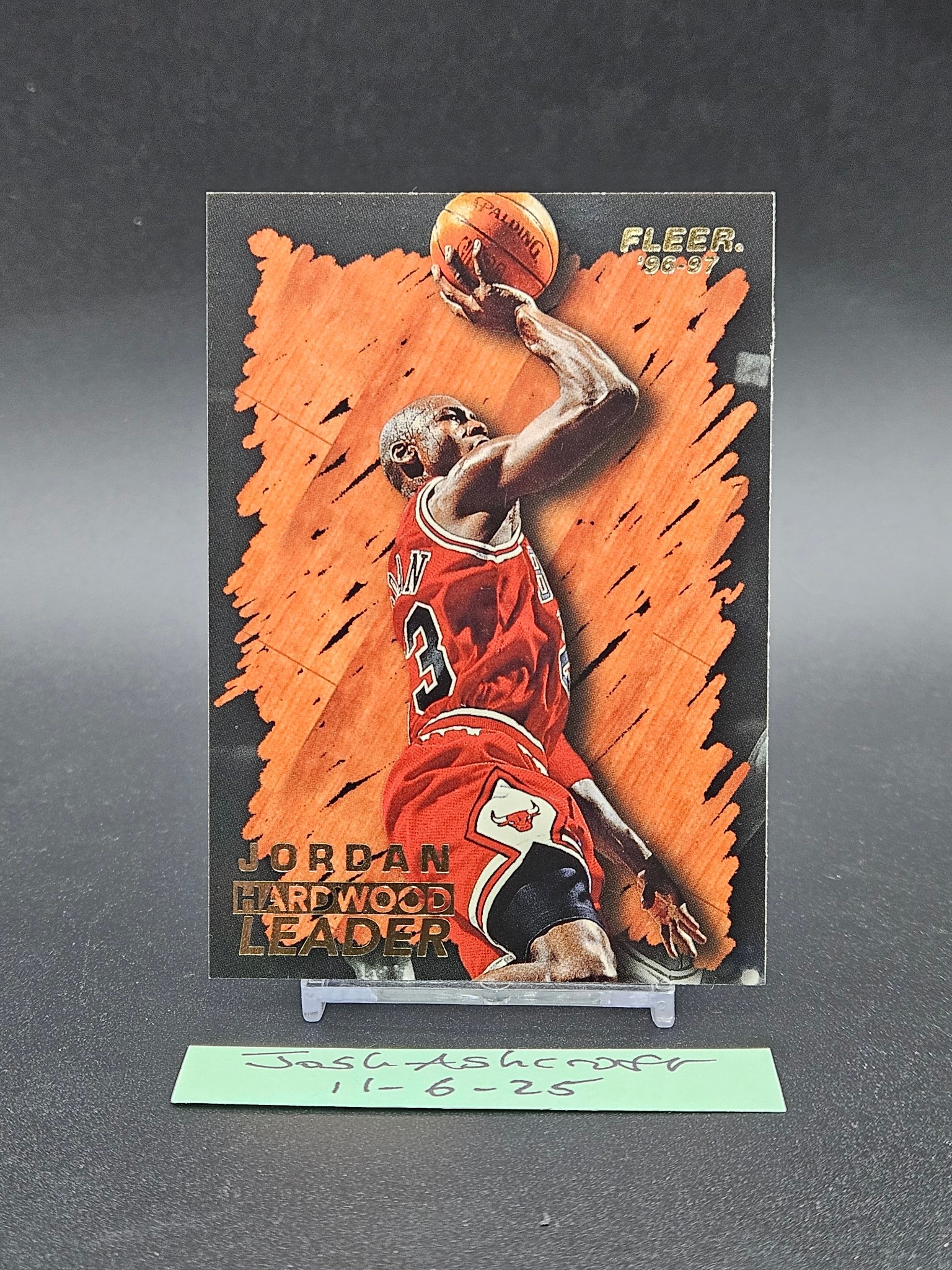 1995 fleer flair hardwood leader michael jordan card auction