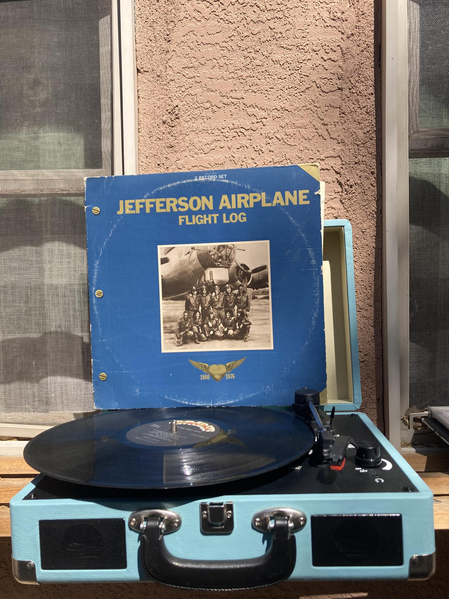 In January of 1977, FLIGHT LOG was released. A double-LP
