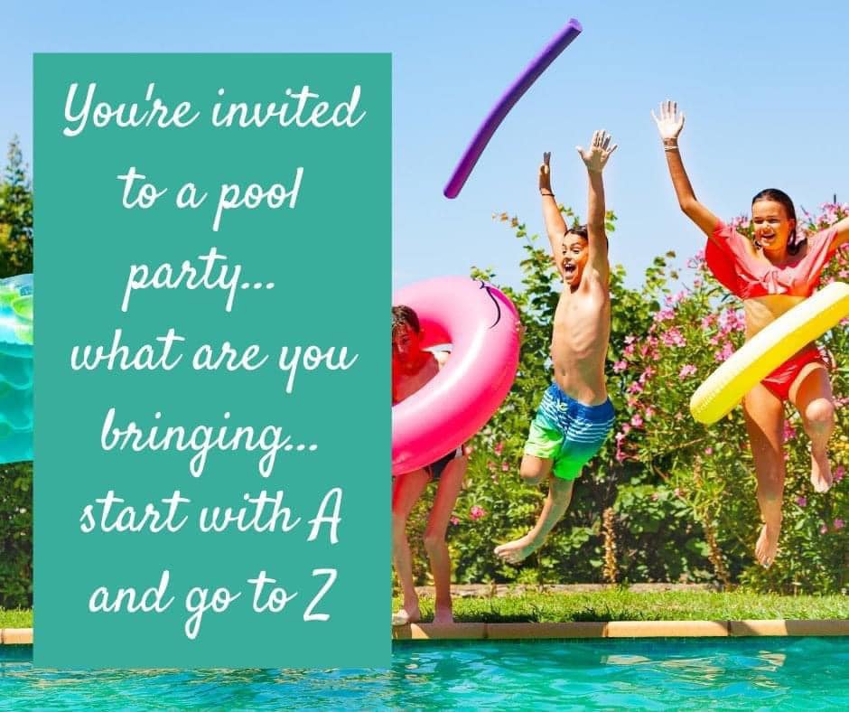 open lace back dress Swimming Pool Birthday Party Invitation Splash Bash Swim Blue Ocean Wa   Boogie Bear Invitations