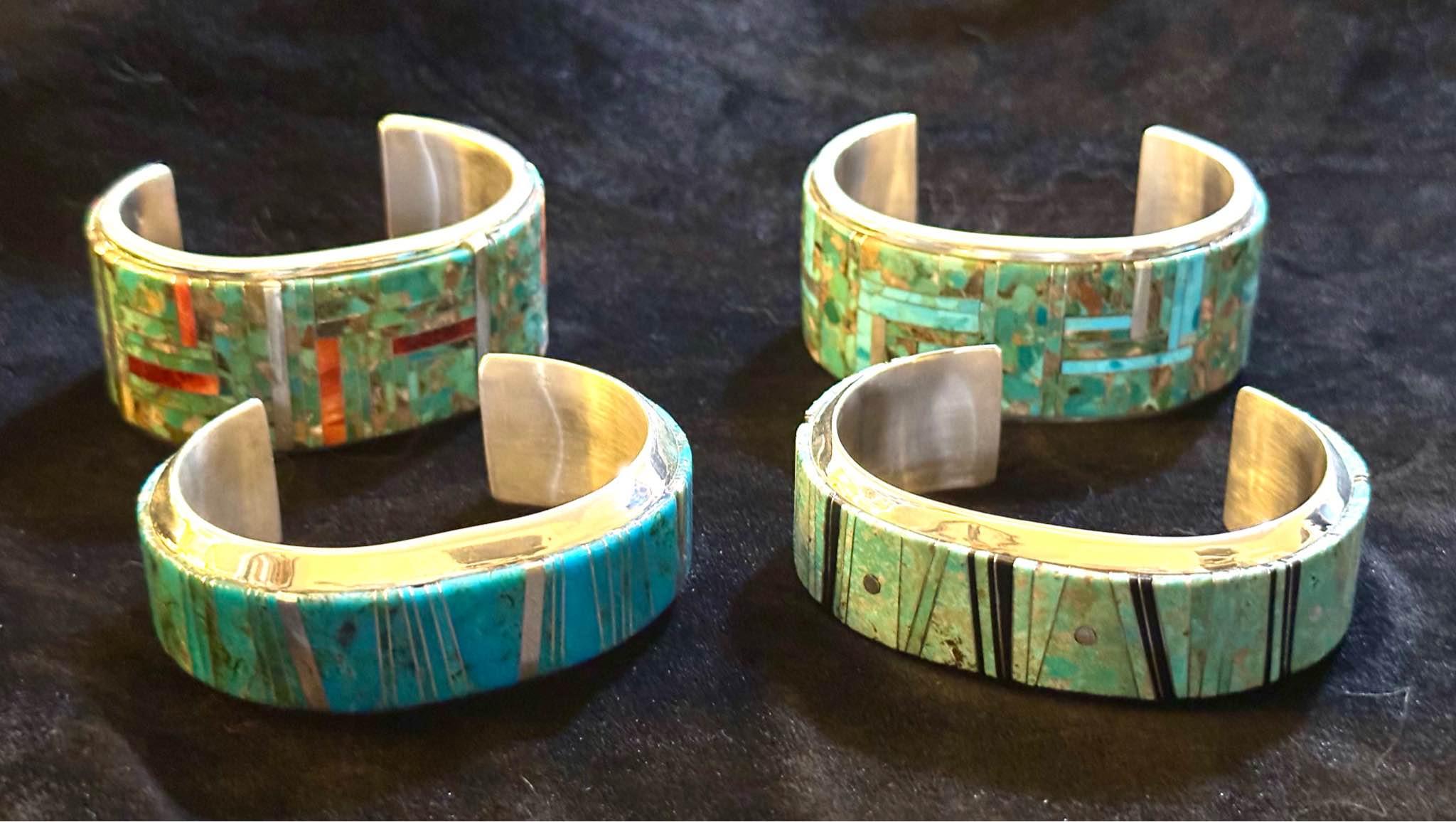 Navajo Nation Flea Market | Amazing, heavy, heirloom-quality cuffs from ...
