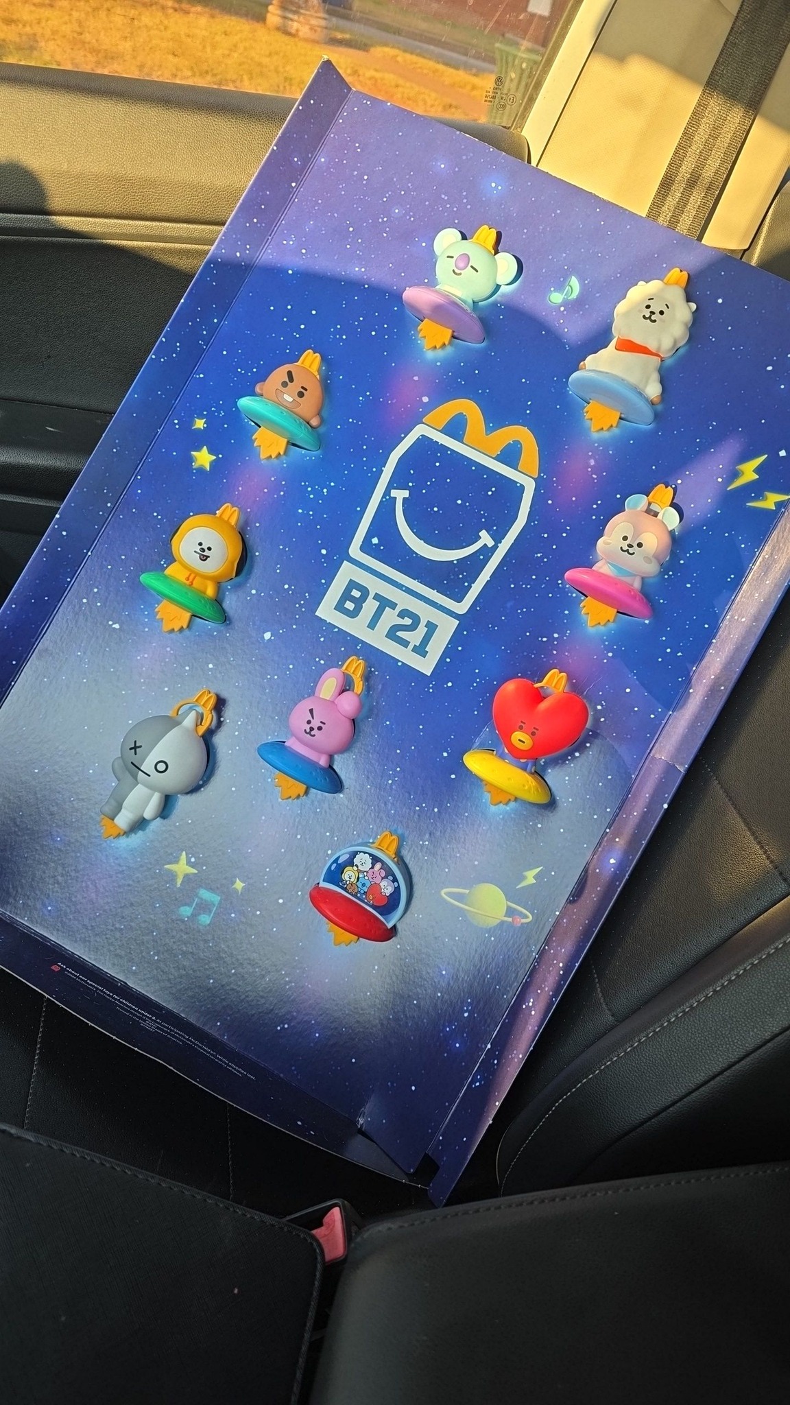 BT21 Happy Meal toys from a friend