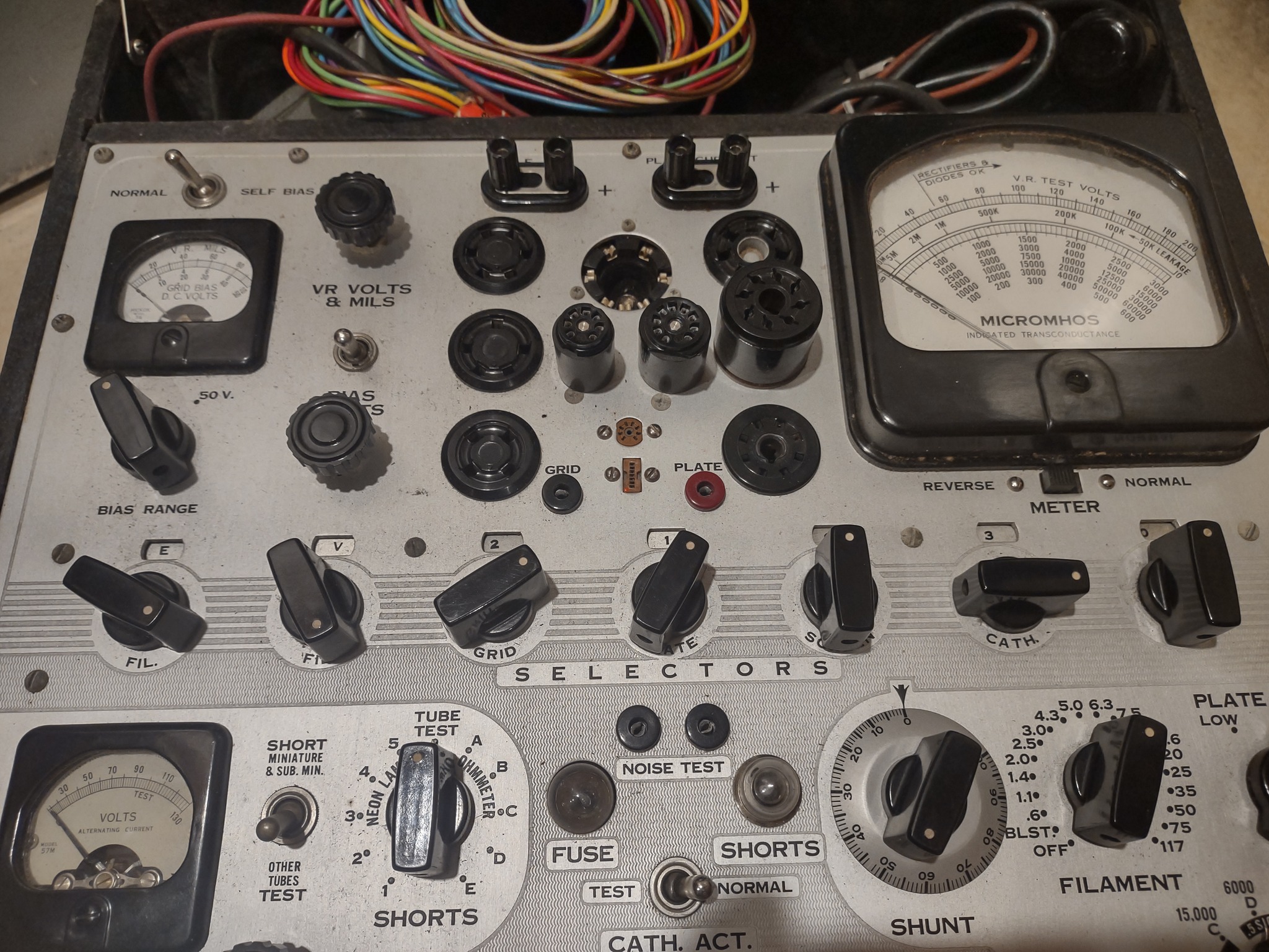 1970 Original Tube Test Data Setup Book For Hickok 539B & 539C Tube Testers - Vintage