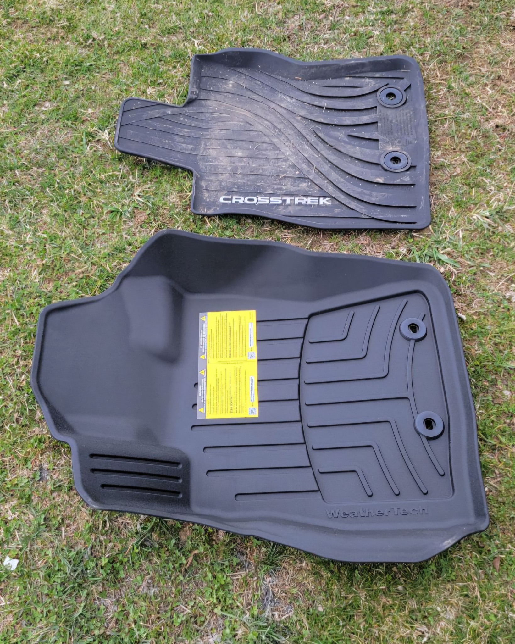 WeatherTech All-Weather Floor Mats – WTCG255256 – 1st & 2nd Row Grey (4-Piece Set)