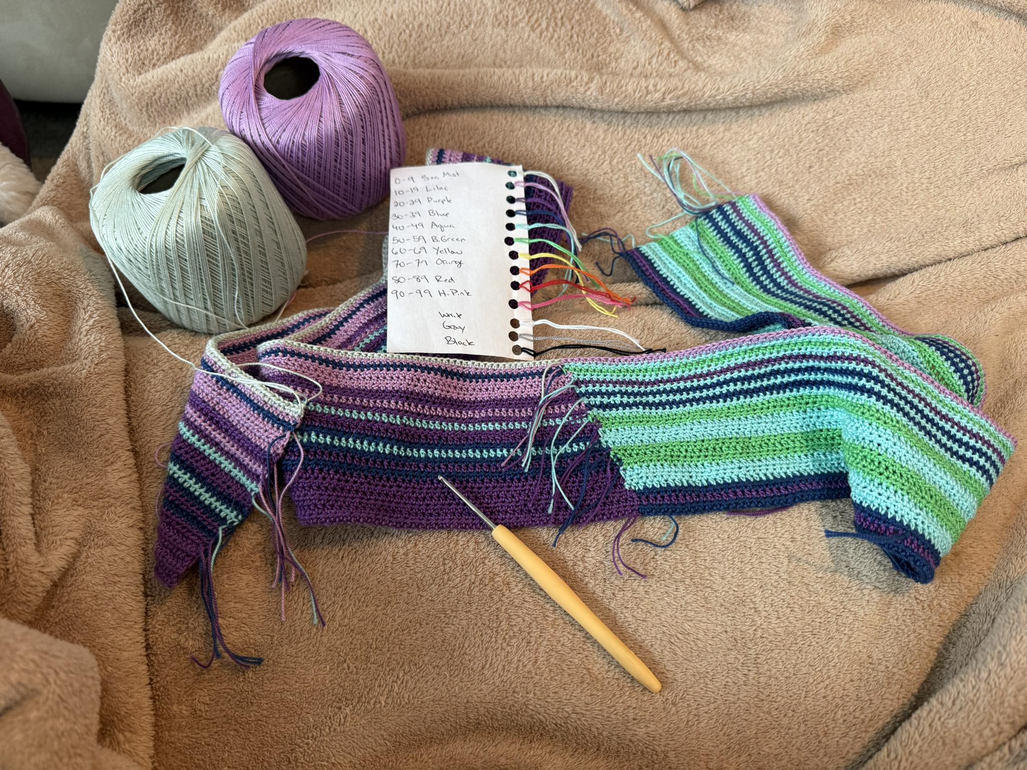 Knitting and crocheting for colder weather