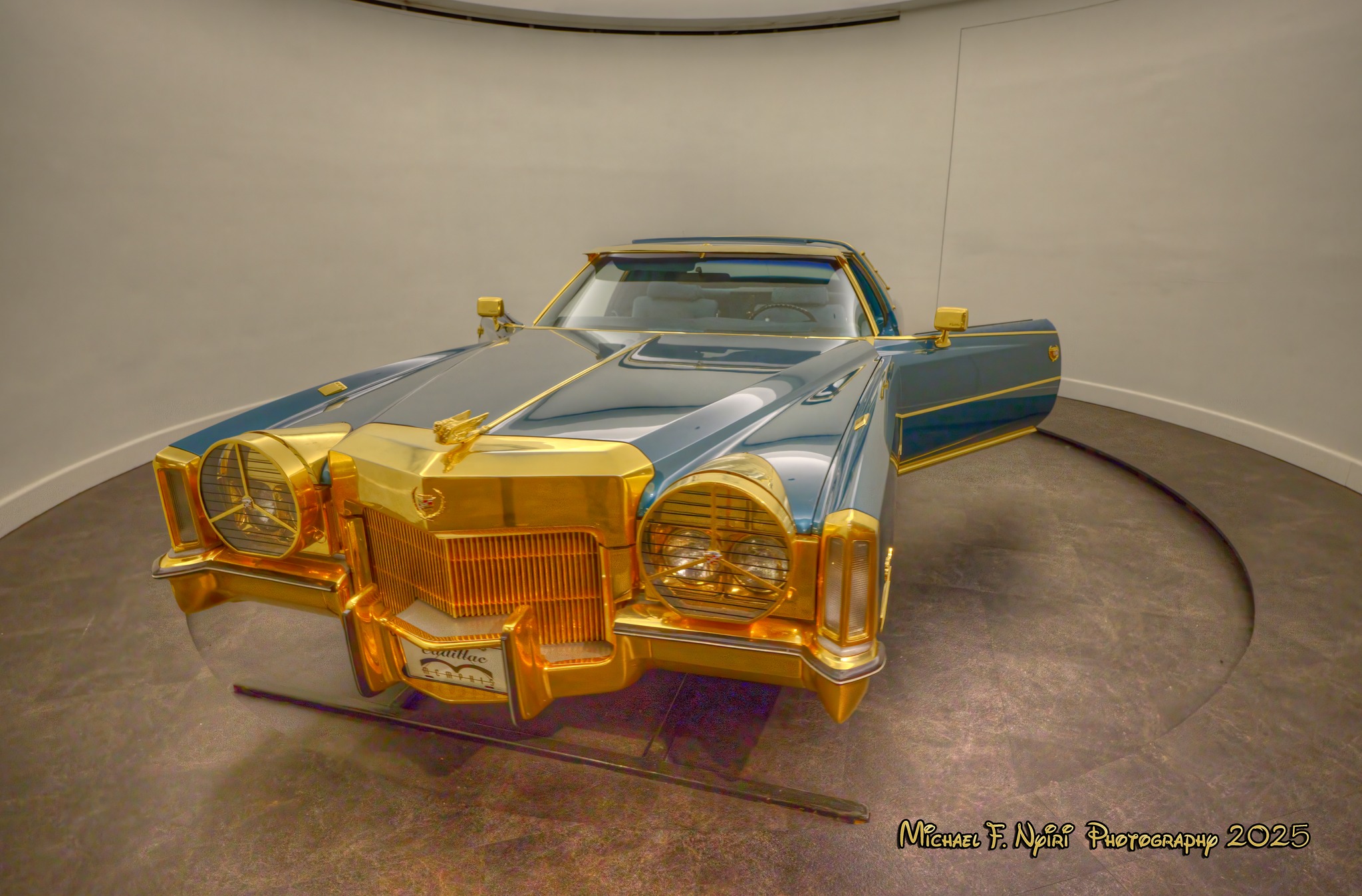 Golden Blue Caddy 1972 Cadillac Eldorado 