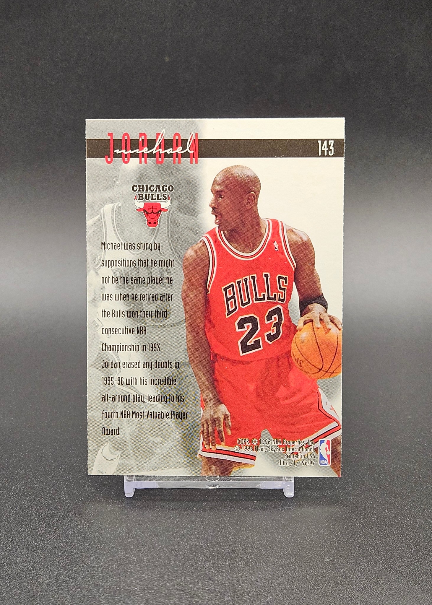 ?????1996 Fleer Ultra Effort Michael Jordan Auction 