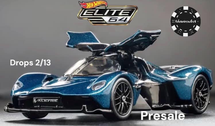 2025 Hot Wheels Elite 64 Aston Martin Valkyrie Metallic Teal ⭐️Sealed-In-Box