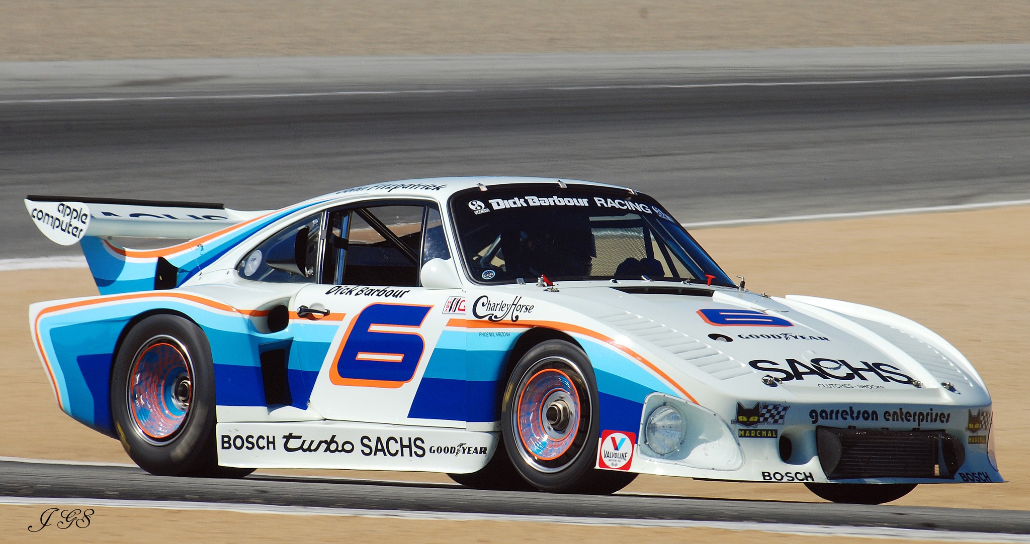 Driving his 1980 Porsche 935 K3, chassis # 000 009, Jeff Lewis