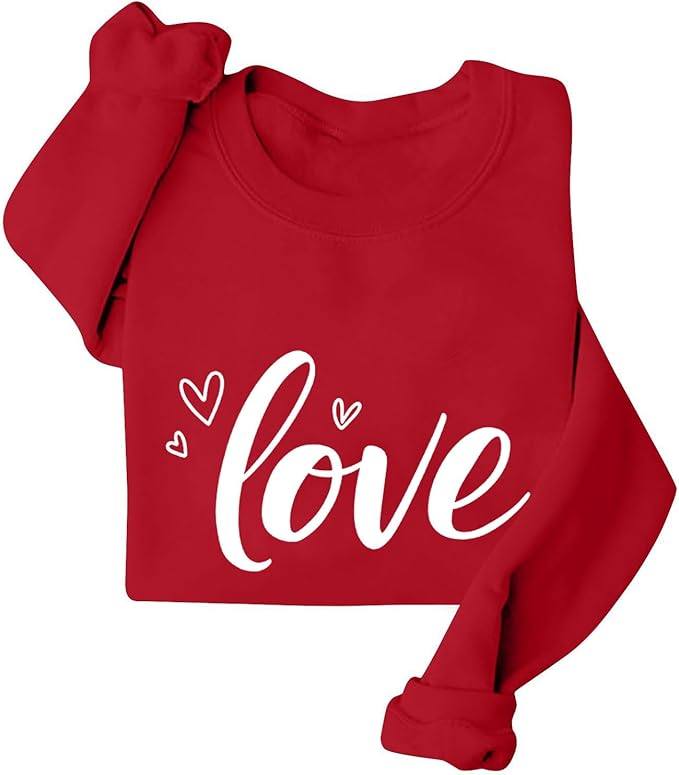 Valentine sweatshirts for women on sale