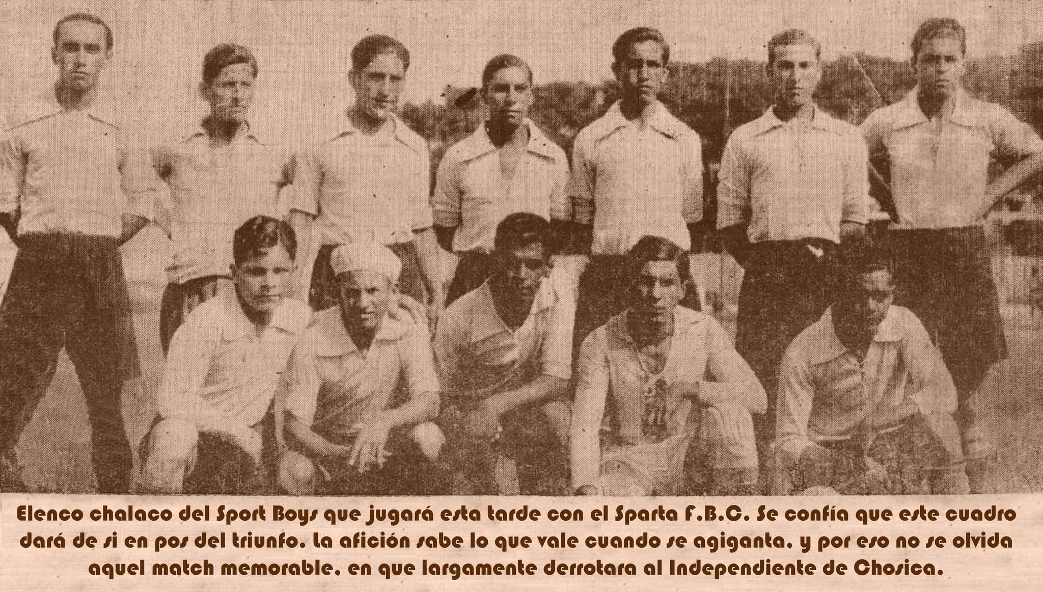 Futbol de Antaño, Décadas años 40s, 50s y 60s | Equipo del Sport Boys ...