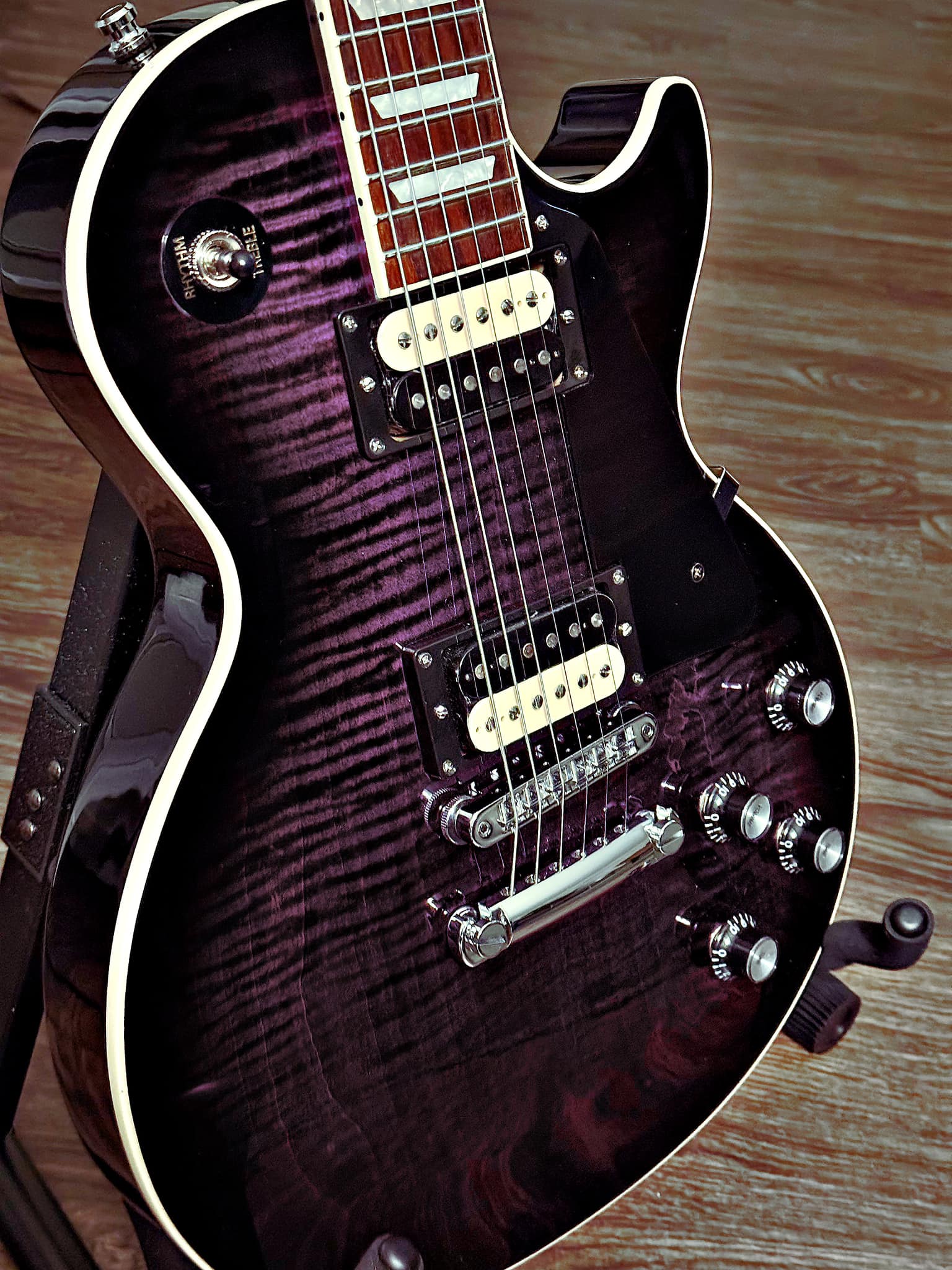 Custom Dark Purple Burst Trad Pro V Guitar