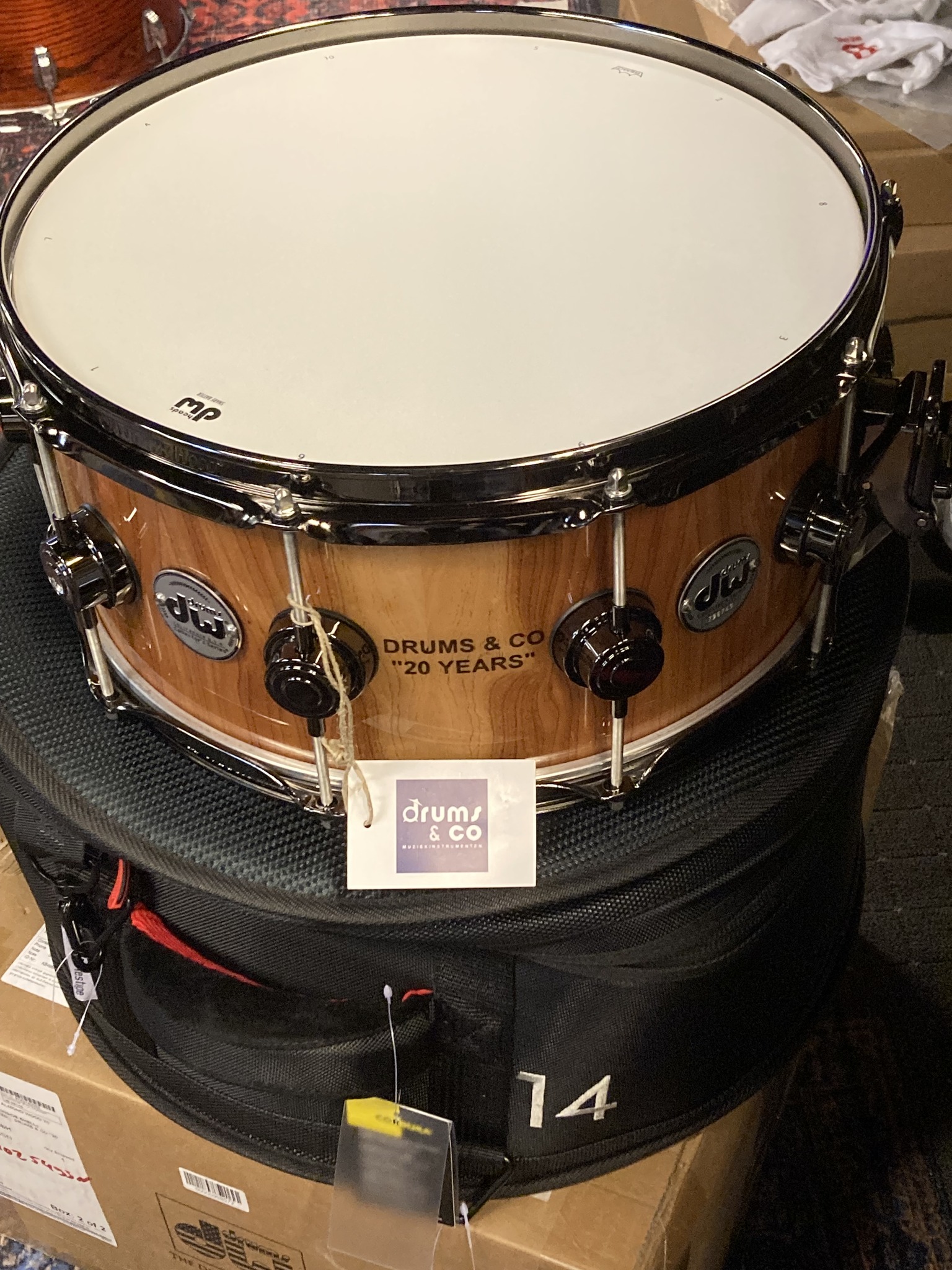 DW 20th anniversary limited edition snare drum