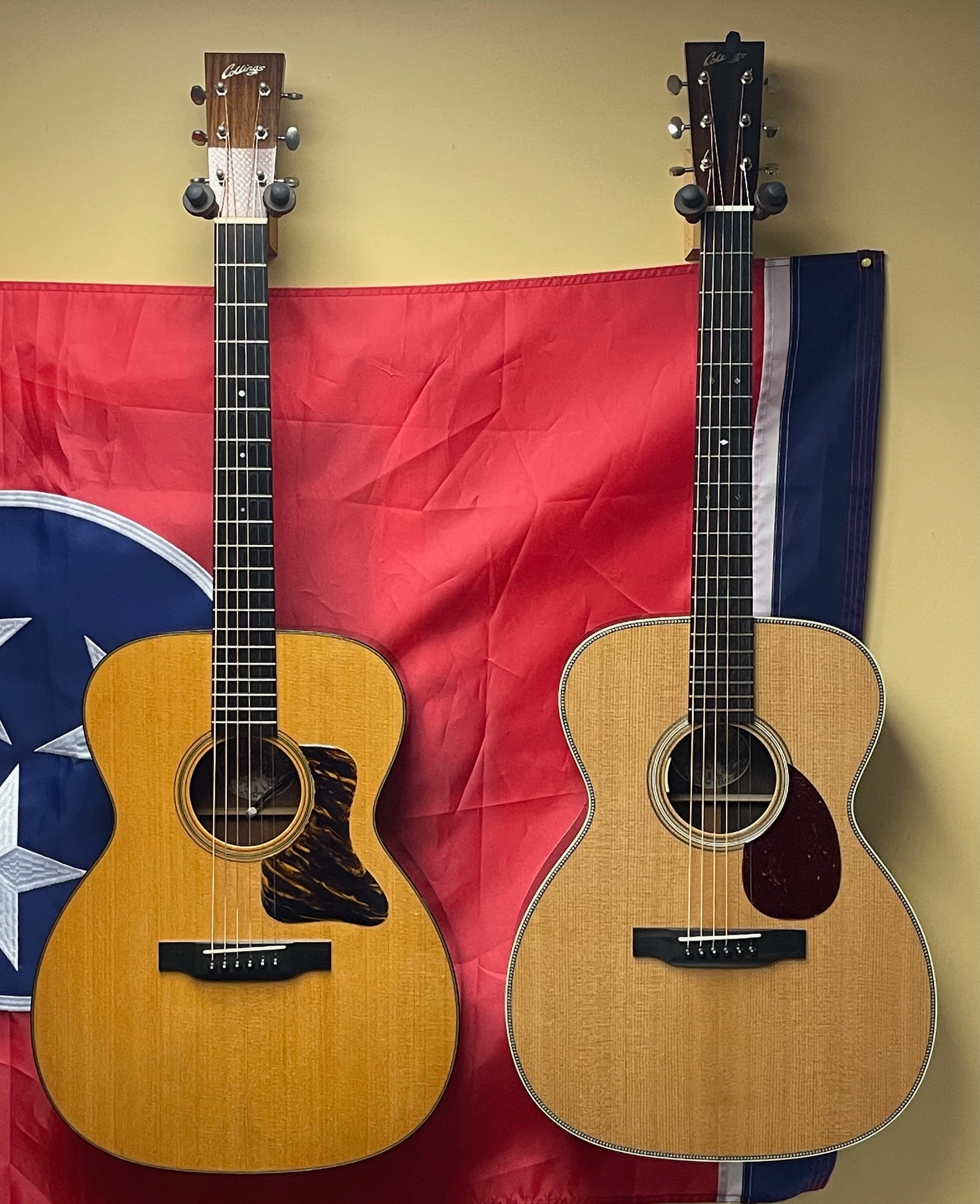 Collings OM2H guitar comparison with Martin Eric Clapton model