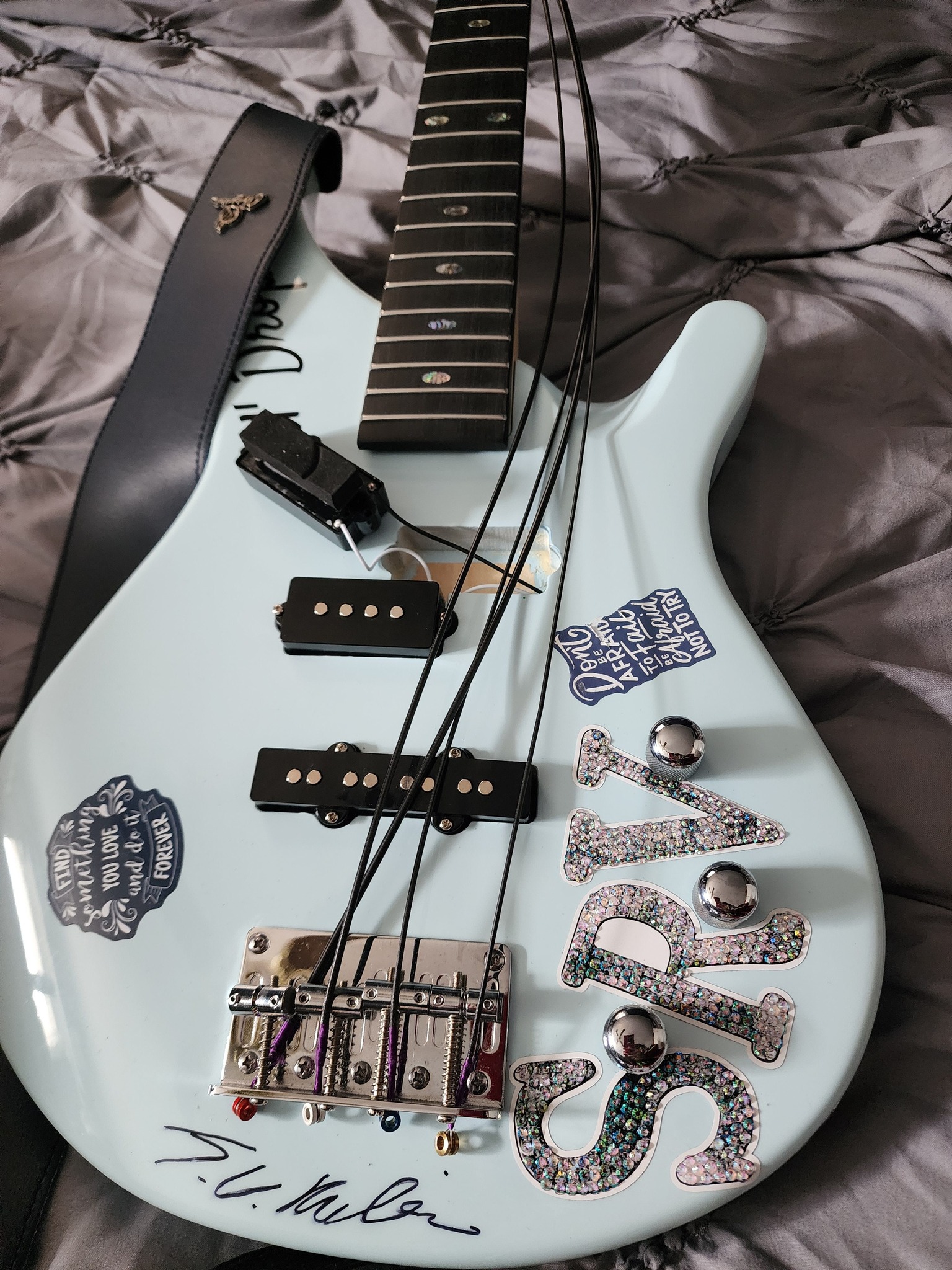 Ibanez Z Silver Cadet bass setup and repair