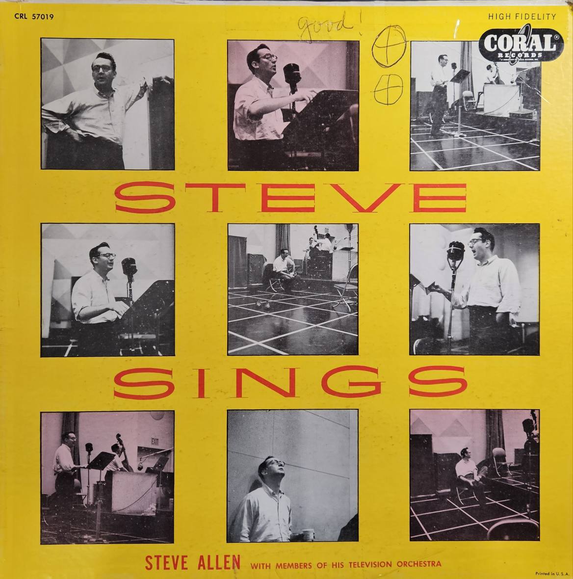Steve Allen sings with his television orchestra in 1955 album