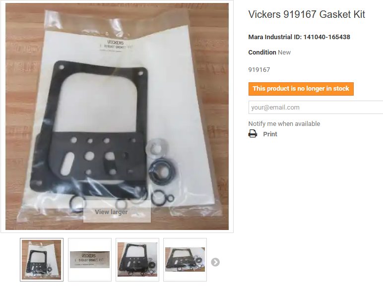 What is the seal kit number for Parker 2HX hydraulic cylinder?