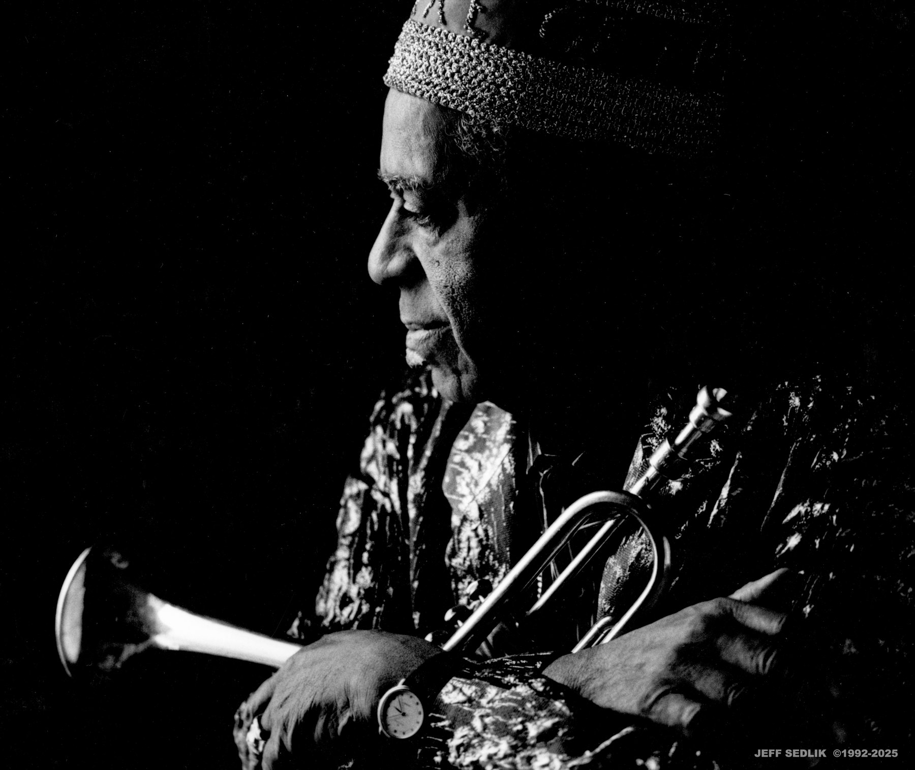 Portrait of Dizzy Gillespie, 52nd Street, New York, N.Y., between 