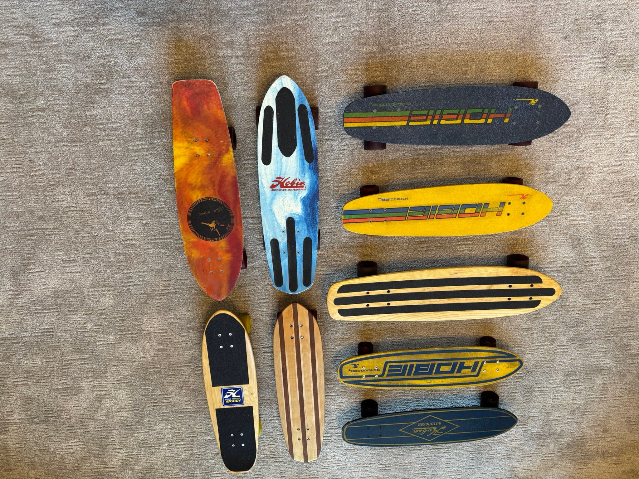 Hobie flex skateboards from 1970s era