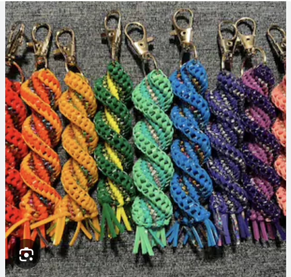 Brad - Rope Key Chains , did some at camp growing up and some in school ...
