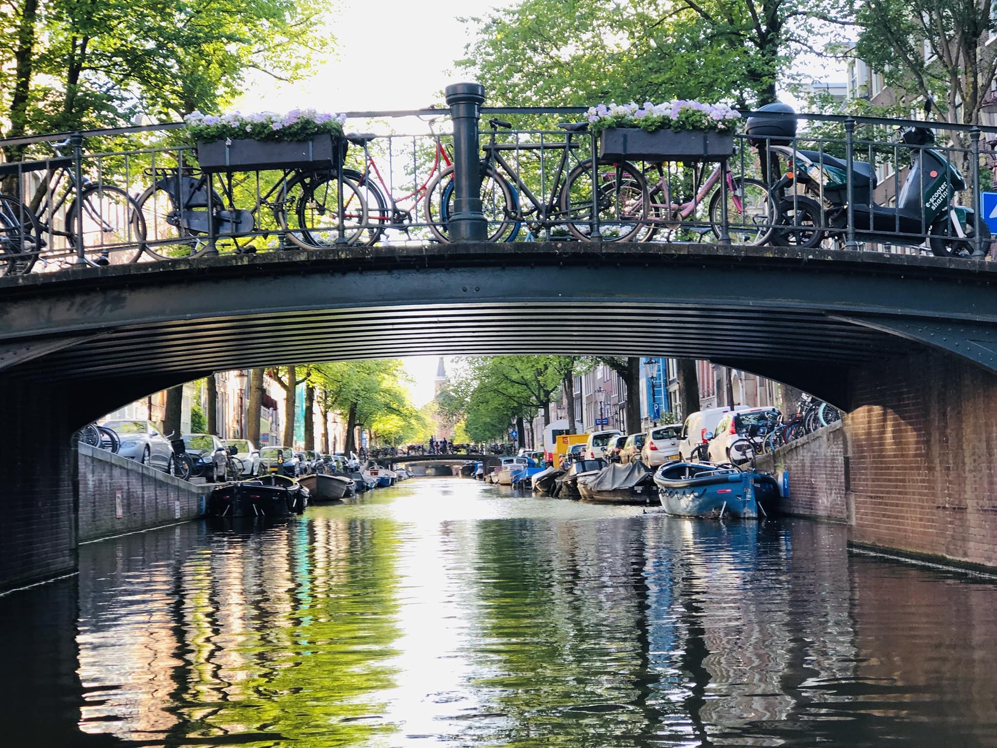 What details to include when painting a watercolor of Amsterdam?