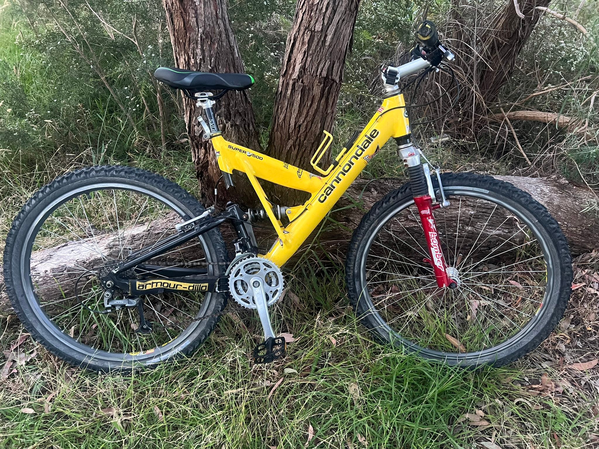 What year is my Cannondale Super V 500 bike with mixed components?