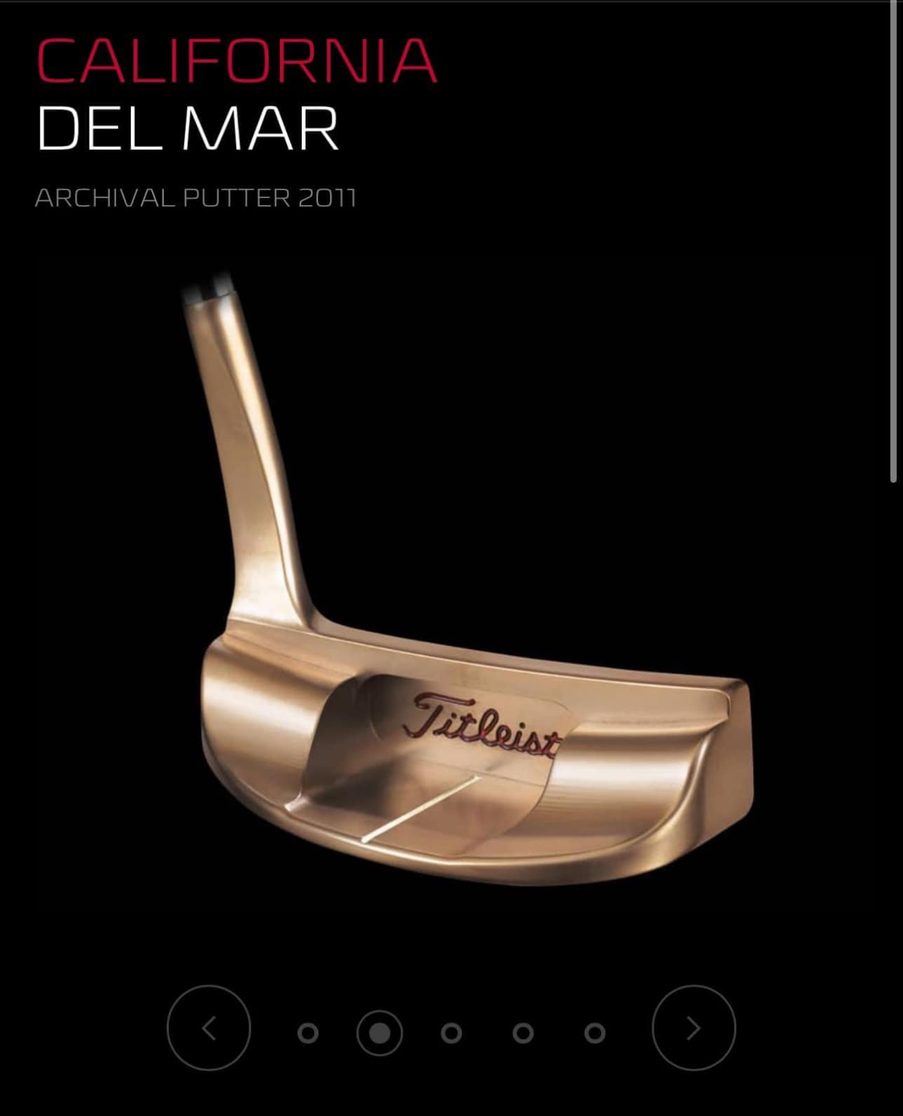 Rare Scotty Cameron 2011 California Del Mar Putter for Sale