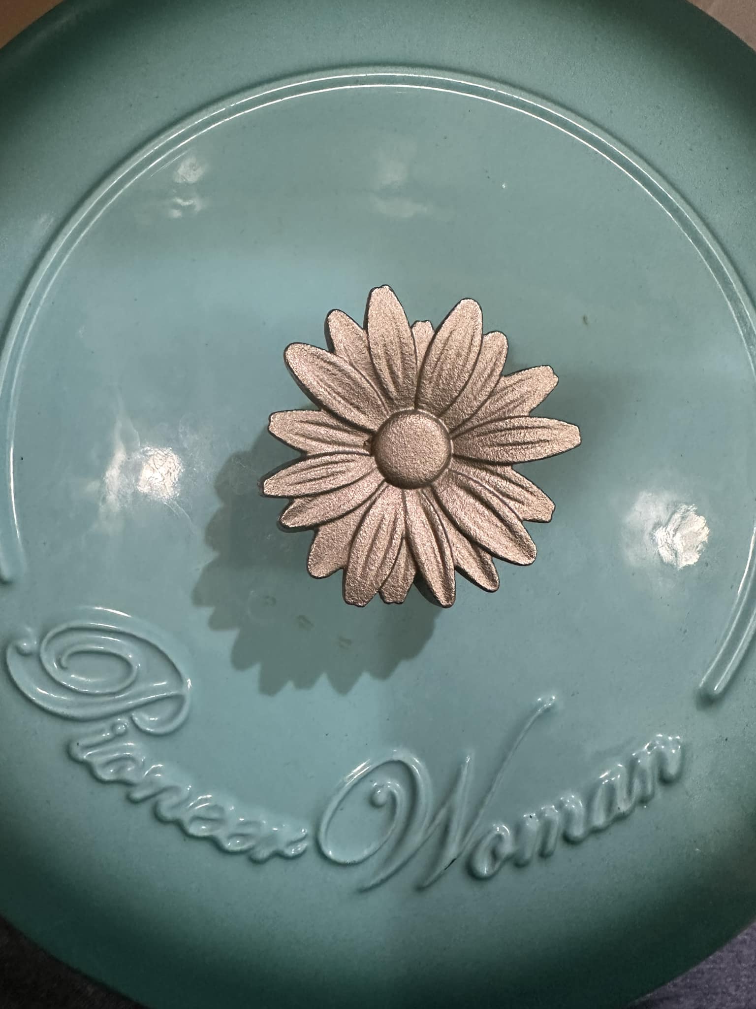 Pioneer Woman Dutch Oven flower handle oven safe?