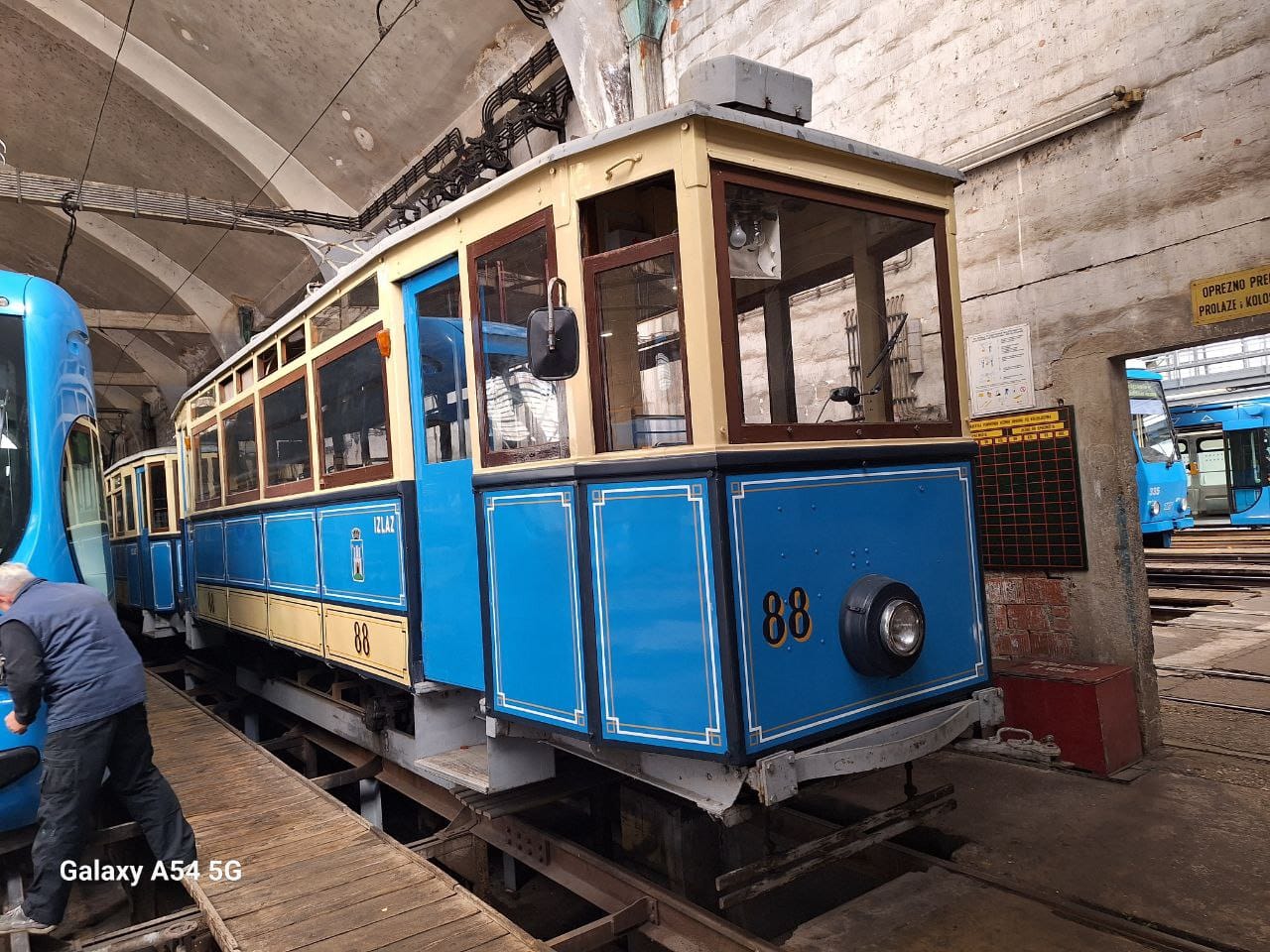 TMK2400 tram on line 14 in Zagreb