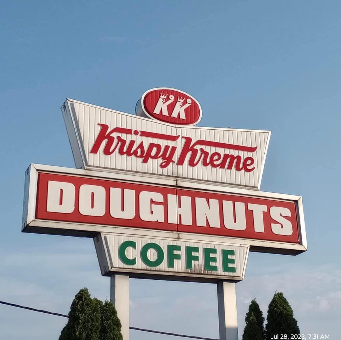 Henrico County's original Krispy Kreme, at 4906 W. Broad Street