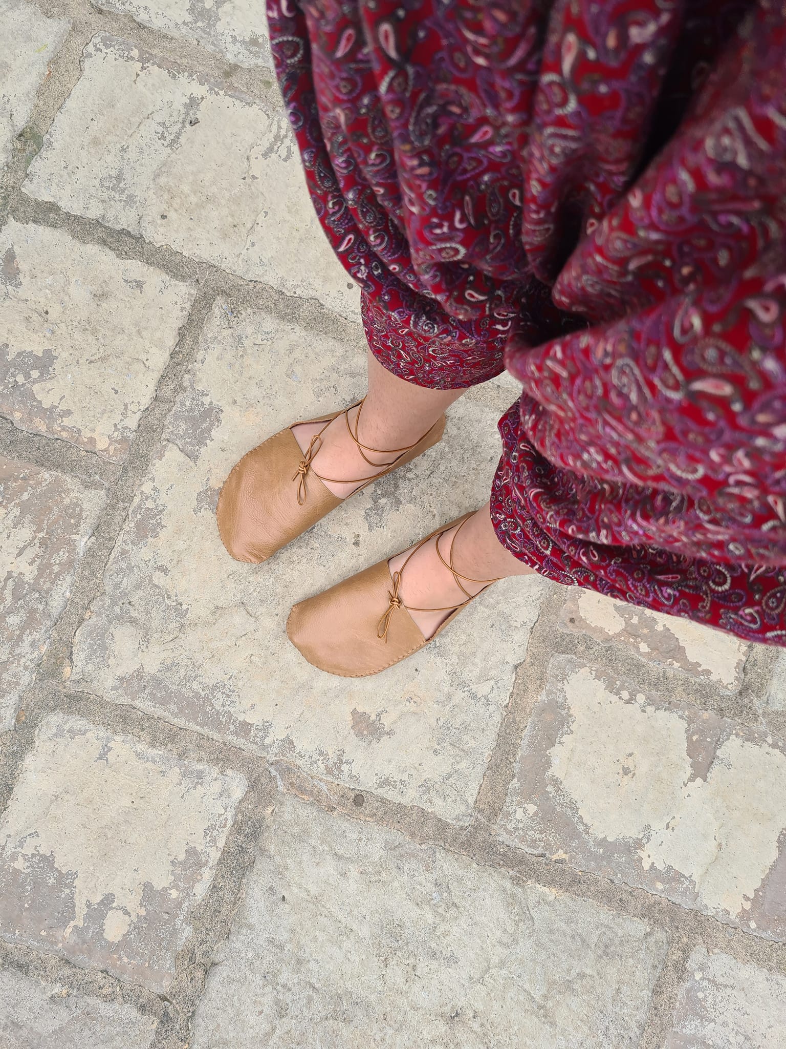 Lykaios chestnut brown sandals are now part of the permanent 