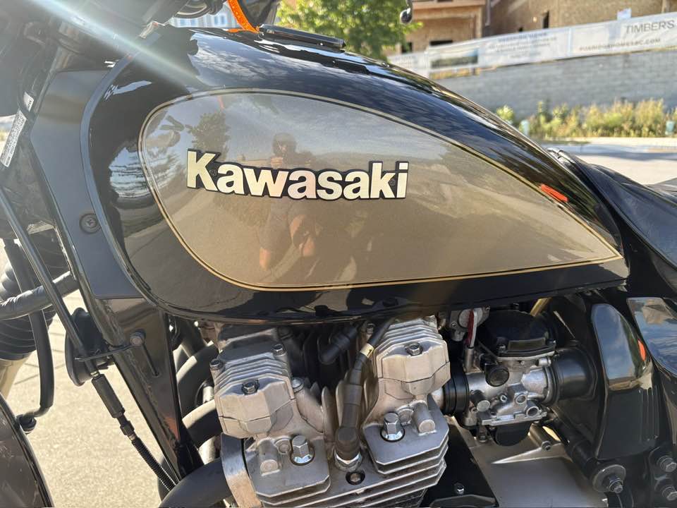 Kawasaki motorcycle with original Dunlop tires for sale near Mount