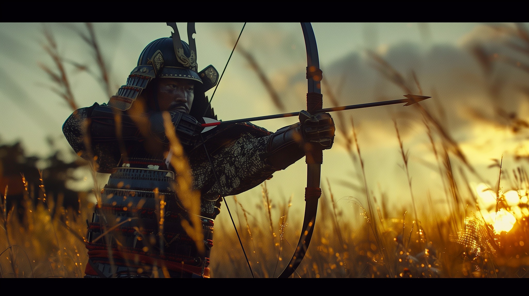 Japanese archery shooting sequence by Professor Inagaki Genshiro