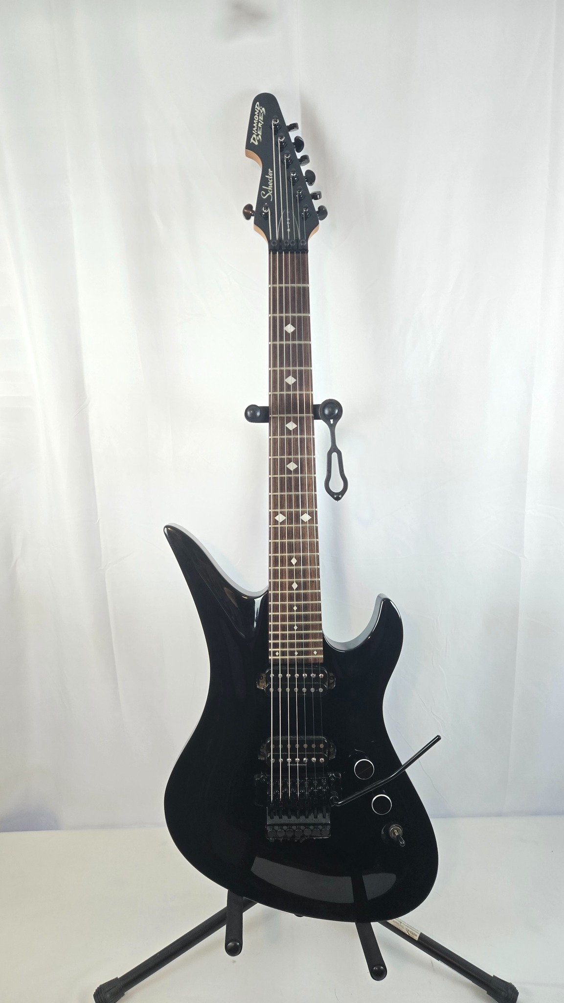 1997 Schecter Custom Shop Avenger guitar with custom inlays and