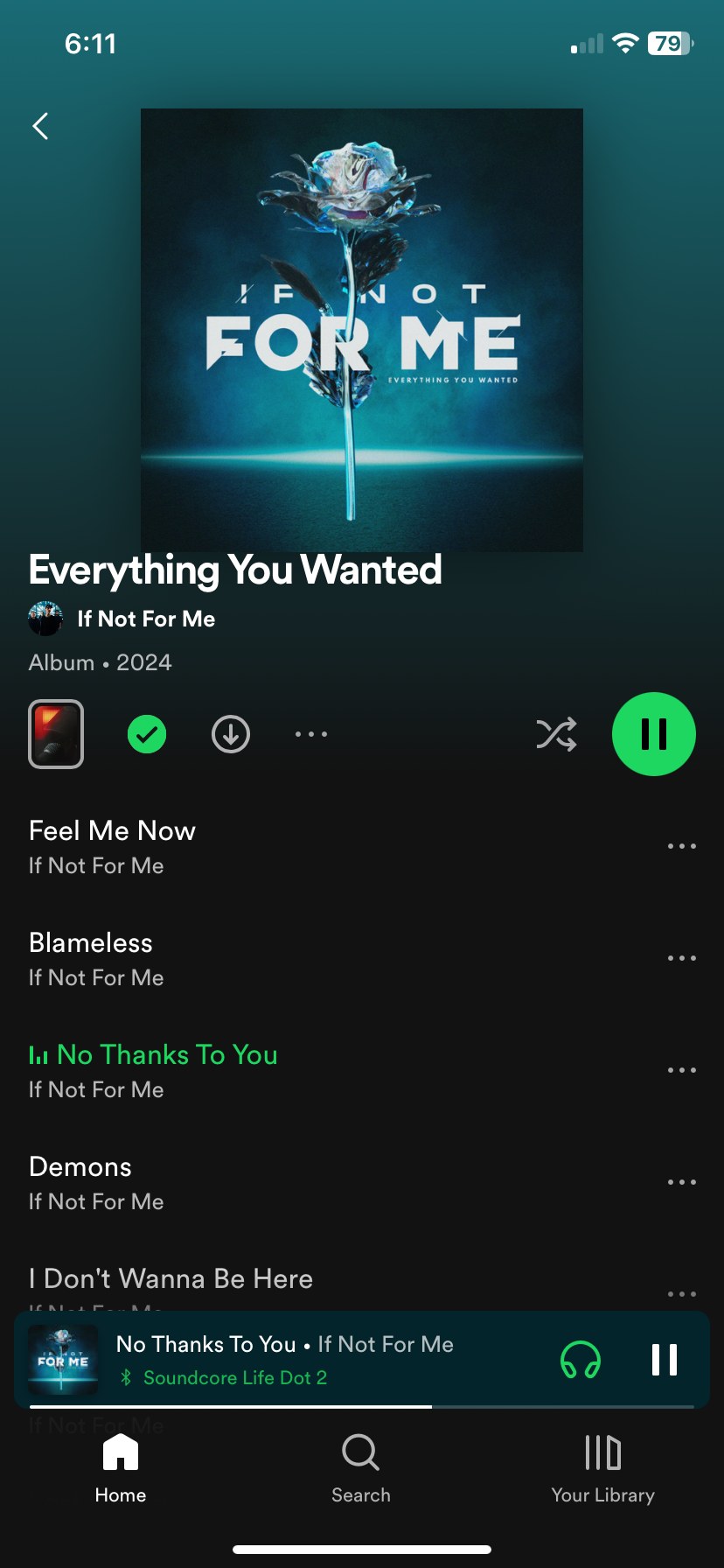 Discovering new band If Not For Me through SiriusXM Octane fan club