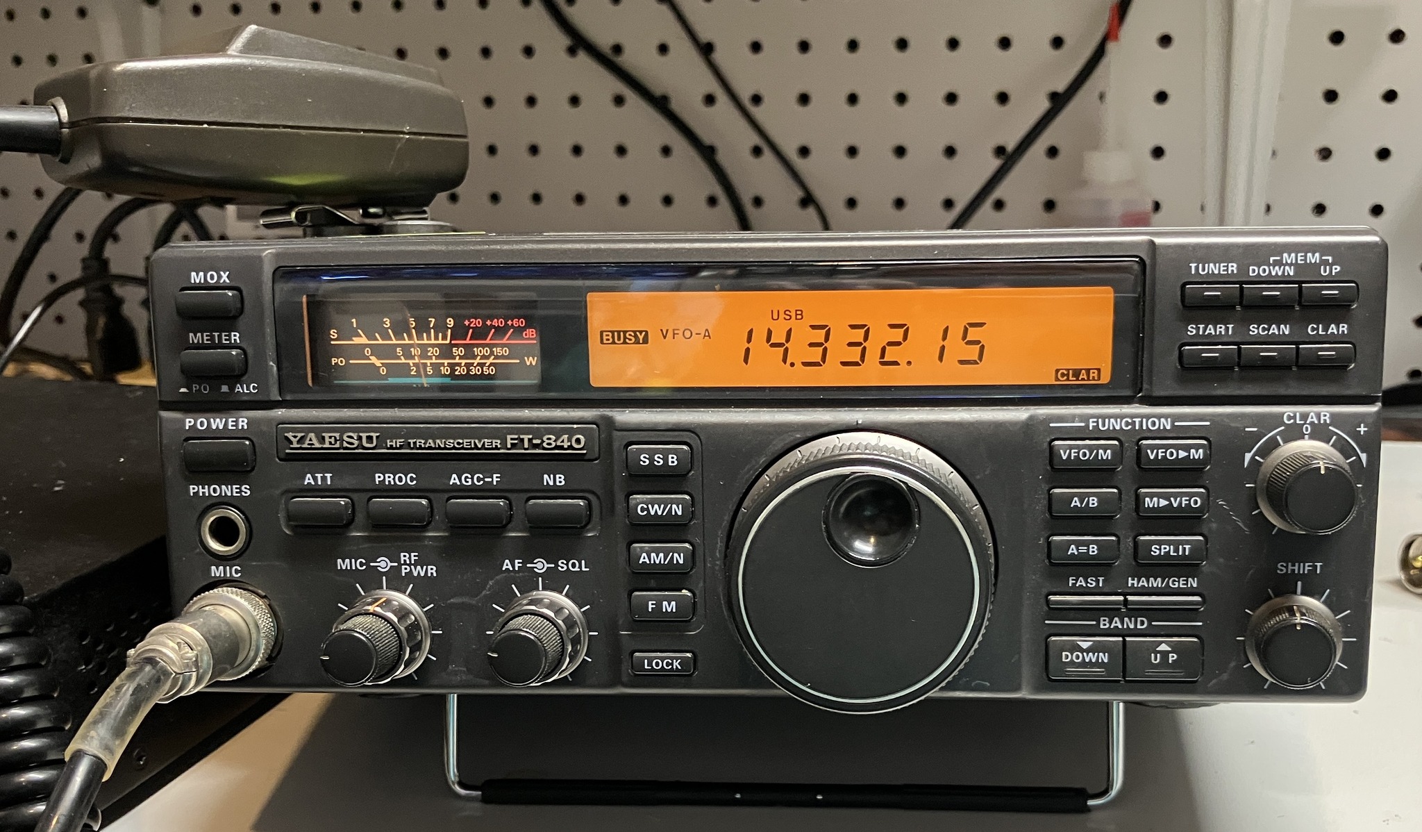 Yaesu FT-840 radio setup and configuration