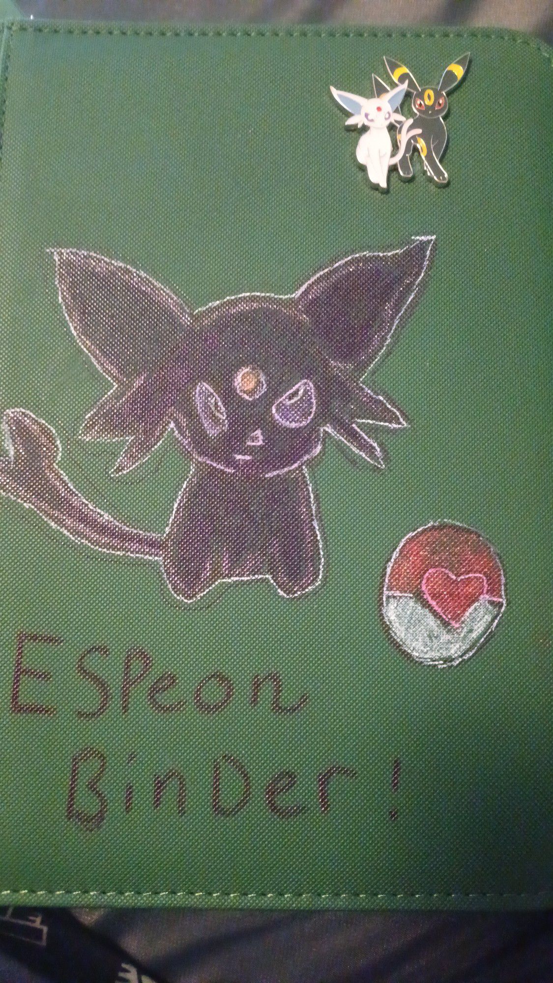 espeon pokemon card binder (Accessories)  PokePort Cards new supporter card artwork Espeon fan art on a