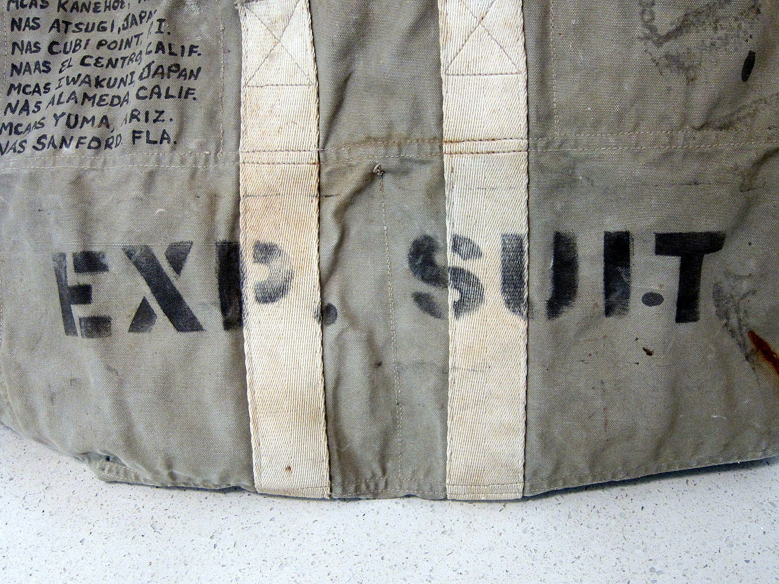 US Navy tool bag with sailor Bill Smith